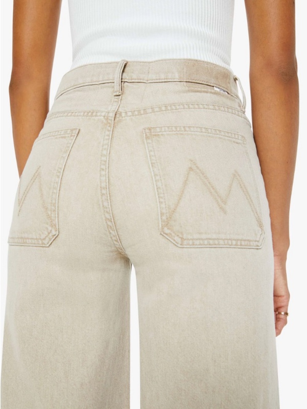 MOTHER The Undercover Sneak Wide-Leg Jeans in Caramel ✨NWT✨ Sz 27